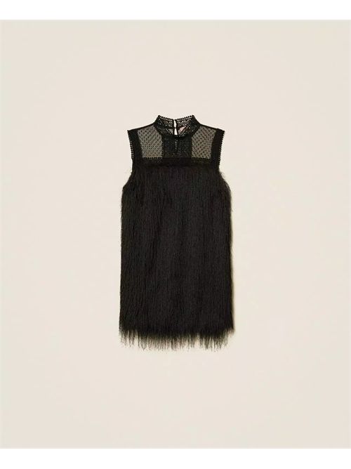 Abito corto con frange e tulle TWINSET | TT2301/00006